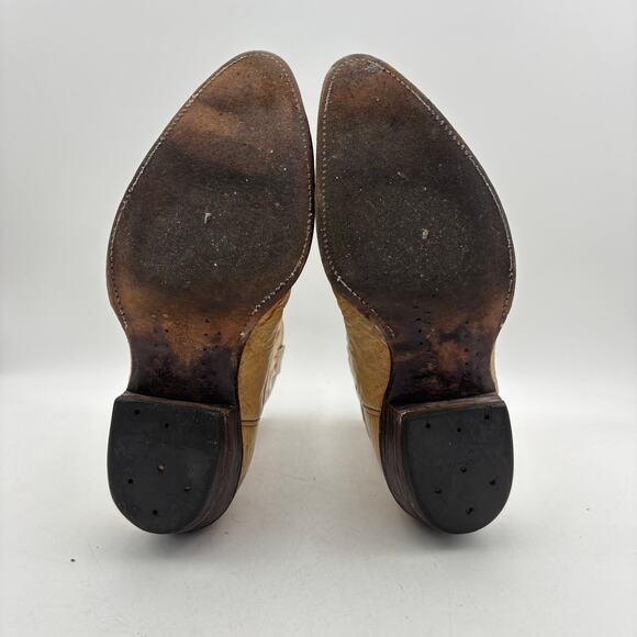 Vintage Olathe 26611 Leather Western Cowboy Boots Mens 9 D Workwear USA main image 5